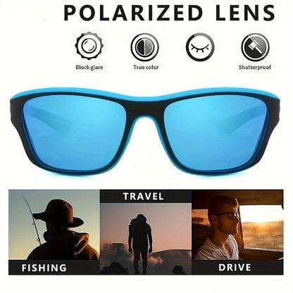 2-Pair Set Of Stylish Wrap-Around Polarized Glasses – Glare-Reducing – Ideal For Sports, Fishing, Cycling &amp; Outdoor Adventures – Unisex, Comfort Fit For Travel &amp; Daily Wear