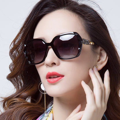 Ladies Suneye Sunglasses Trendy Goggles Fashion Large Frame Sunglasses Holiday Vintage Glasses