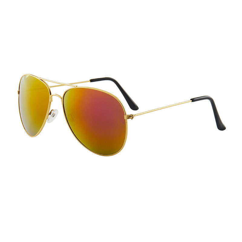 3026 Color Film Large Frame Toad Sunglasses Men&#039;s And Women&#039;s Metal Sunglasses Sunglasses