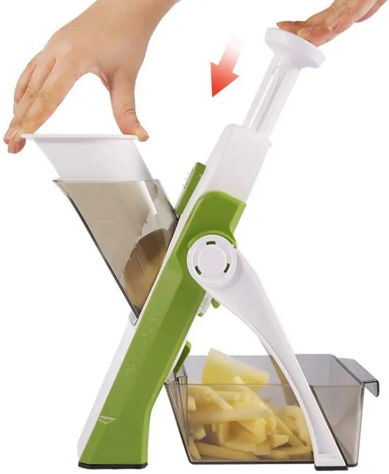 Vegetable Cutter, Food Chopper, Dicer Fruit, French Fry, SS 420 ABS AS,Mandoline Slicer, Kitchen Accessories,Home Gadgets, JS001