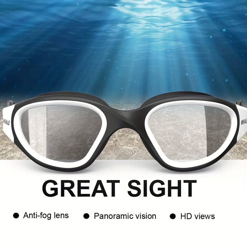 Professional Adult&#039;s Anti-fog UV Protection Lens For Men &amp; Women, Swimming Goggles Waterproof Adjustable Silicone Swim Glasses For Pools